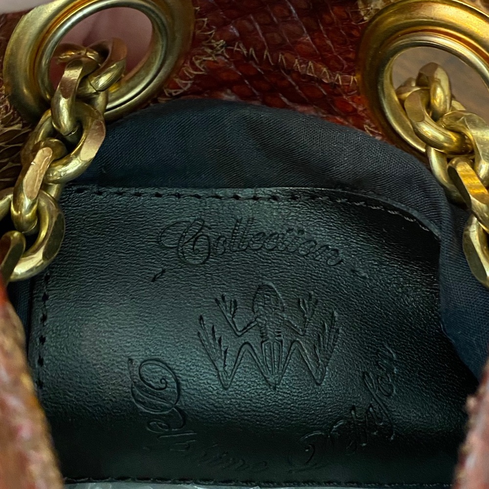 Delphine Delafon Patchwork Python Bucket Bag - image 5